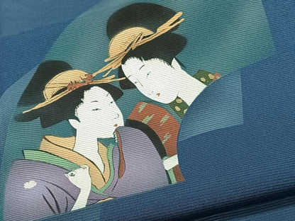 平和屋着物＊夏物　訪問着　絽　女人花文　正絹　逸品　CABJ9893xi