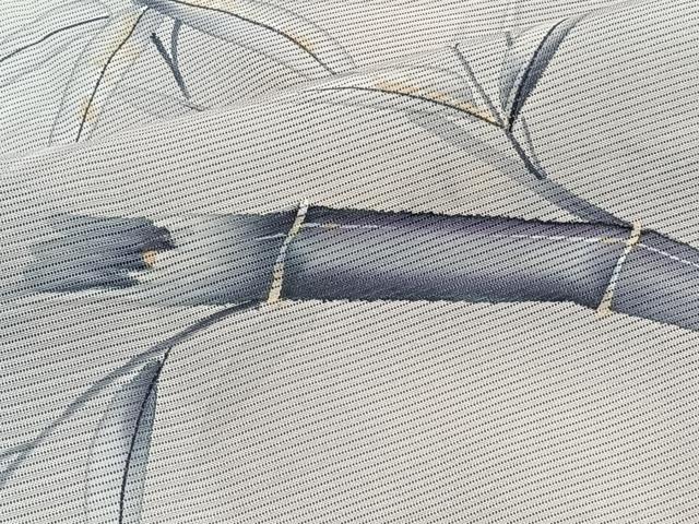 平和屋着物＊夏物　色留訪問着　絽　手描き　笹竹文　正絹　逸品　CABJ9896xi