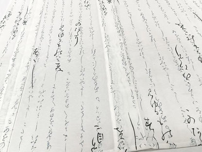 平和屋着物＊夏物　小紋　絽　しか　洗える着物　CABJ9906xi