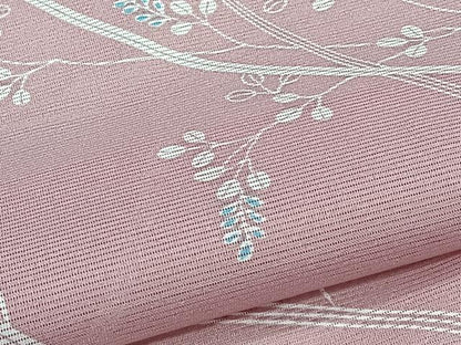 平和屋着物＊夏物　小紋　絽　芝萩文　洗える着物　CABJ9918xi