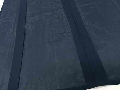 平和屋着物＊夏物　色無地　絽　濃藍色　正絹　逸品　CABJ9919xi