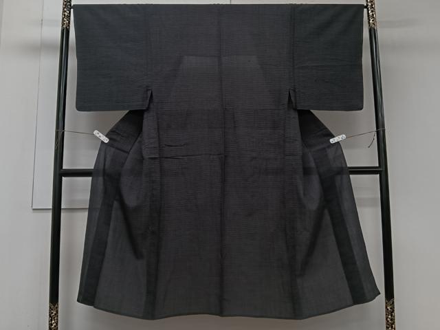 平和屋着物＊夏物　男性　本塩沢　夏塩沢　80亀甲　総詰め　正絹　逸品　CABJ9925xi
