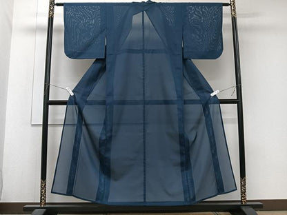 平和屋着物＊夏物　色無地　絽　褐返色　洗える着物　CABJ9927xi