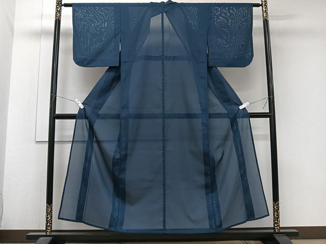 平和屋着物＊夏物　色無地　絽　褐返色　洗える着物　CABJ9927xi