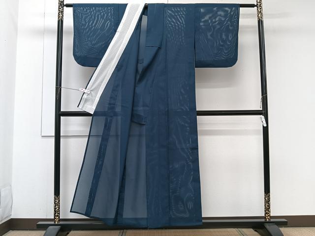 平和屋着物＊夏物　色無地　絽　褐返色　洗える着物　CABJ9927xi
