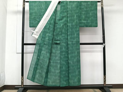 平和屋着物＊夏物　紗紬　霞文　正絹　逸品　CABJ9933xi