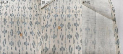 平和屋着物＊夏物　紗紬　抽象文様　正絹　逸品　CABJ9934xi