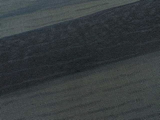 平和屋着物＊夏物　色無地　紗　濃藍色　正絹　逸品　CABJ9935xi