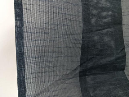 平和屋着物＊夏物　色無地　紗　濃藍色　正絹　逸品　CABJ9935xi