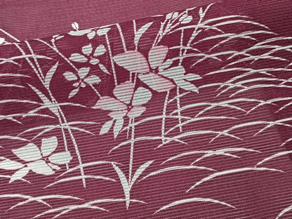 平和屋着物＊夏物　小紋　絽　草花文　洗える着物　CABJ9936xi