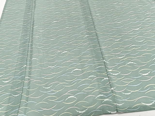 平和屋着物＊夏物　小紋　絽　雪輪芝文　洗える着物　CABJ9937xi