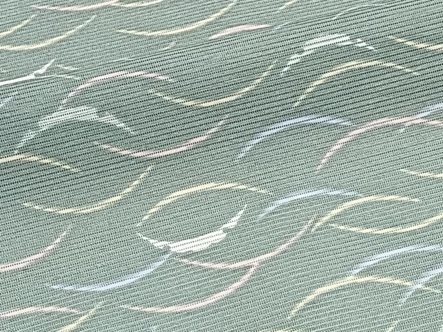 平和屋着物＊夏物　小紋　絽　雪輪芝文　洗える着物　CABJ9937xi