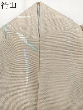 平和屋着物＊夏物　小紋　絽　枝葉文　洗える着物　CABJ9938xi