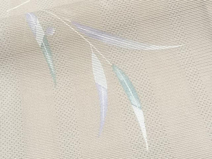 平和屋着物＊夏物　小紋　絽　枝葉文　洗える着物　CABJ9938xi