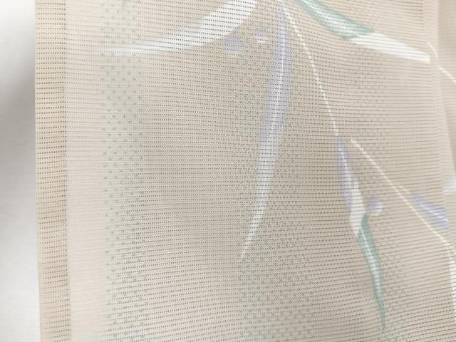 平和屋着物＊夏物　小紋　絽　枝葉文　洗える着物　CABJ9938xi