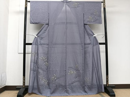 平和屋着物＊夏物　訪問着　絽　草花文　正絹　逸品　未使用　CABJ9951xi