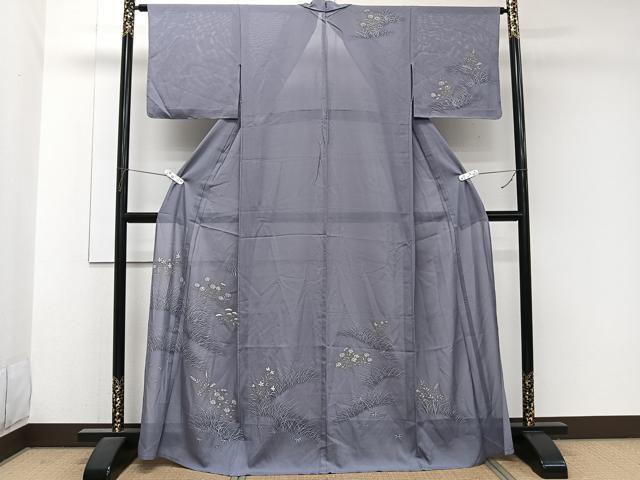 平和屋着物＊夏物　訪問着　絽　草花文　正絹　逸品　未使用　CABJ9951xi