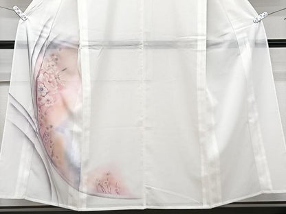 平和屋着物＊夏物　訪問着　絽　枝花文　洗える着物　CABJ9965xi