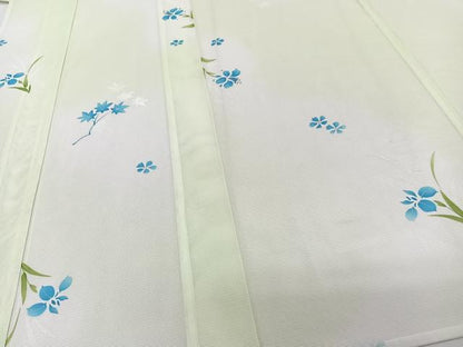 平和屋着物＊夏物　小紋　絽　草花楓文　洗える着物　CABJ9977xi