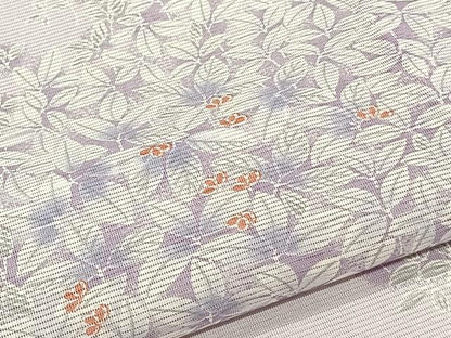 平和屋着物＊夏物　小紋　絽　草花文　洗える着物　CABJ9978xi