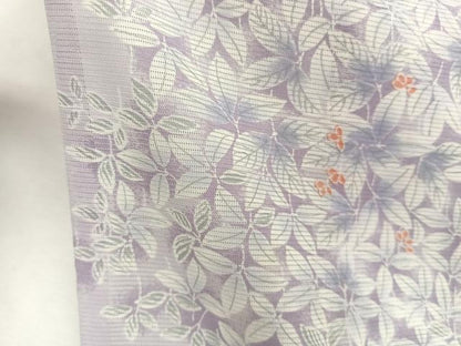 平和屋着物＊夏物　小紋　絽　草花文　洗える着物　CABJ9978xi