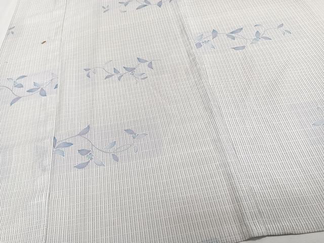 平和屋着物＊夏物　小紋　絽　花唐草文　洗える着物　CABJ9986xi