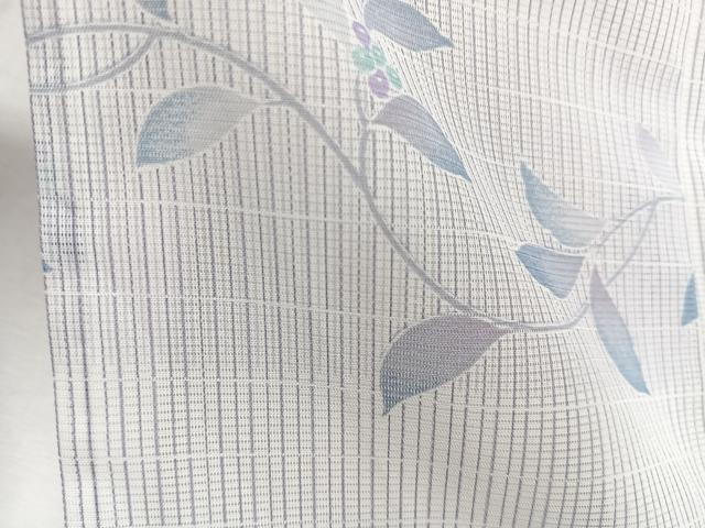 平和屋着物＊夏物　小紋　絽　花唐草文　洗える着物　CABJ9986xi