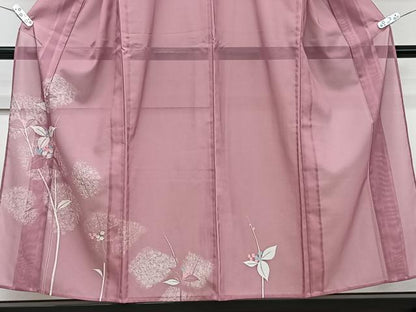 平和屋着物＊夏物　訪問着　絽　南天文　洗える着物　CABJ9999xi