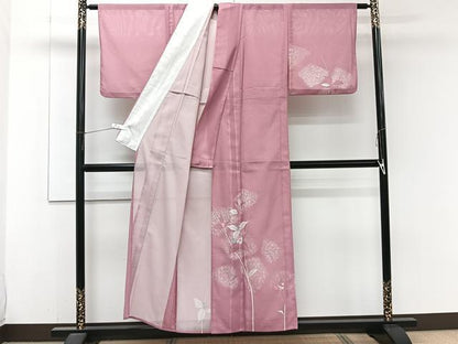 平和屋着物＊夏物　訪問着　絽　南天文　洗える着物　CABJ9999xi