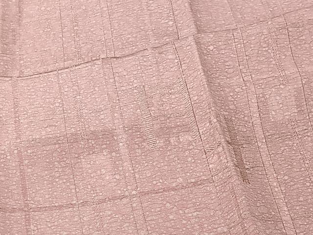 平和屋着物＃道行コート　格子　正絹　逸品　CABK0002ua