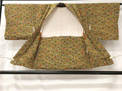 平和屋着物＃羽織　青海波　正絹　逸品　CABK0012ua