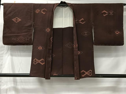 平和屋着物＃羽織　地紋起こし　花菱文　暈し染め　正絹　逸品　未使用　CABK0017ua