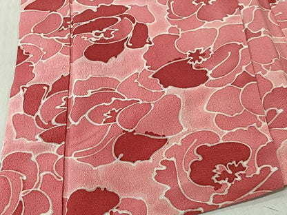 平和屋着物＃羽織　花尽くし　正絹　逸品　CABK0021ua