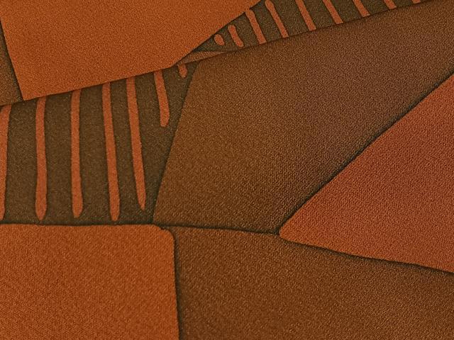 平和屋着物＃羽織　抽象文様　正絹　逸品　未使用　CABK0035ua