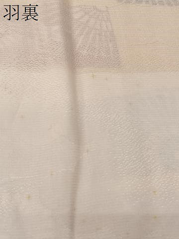 平和屋着物＃羽織　型染め　番傘　正絹　逸品　未使用　CABK0040ua