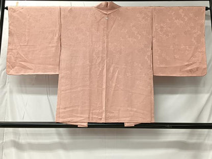 平和屋着物＃羽織　草花地紋　一斤染色　正絹　逸品　未使用　CABK0041ua