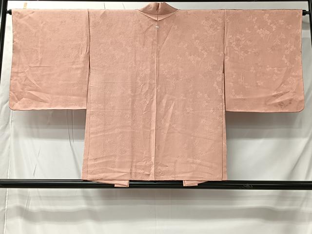 平和屋着物＃羽織　草花地紋　一斤染色　正絹　逸品　未使用　CABK0041ua