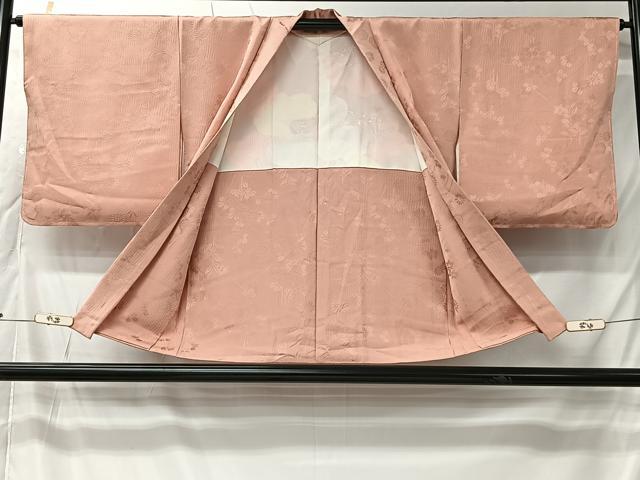 平和屋着物＃羽織　草花地紋　一斤染色　正絹　逸品　未使用　CABK0041ua
