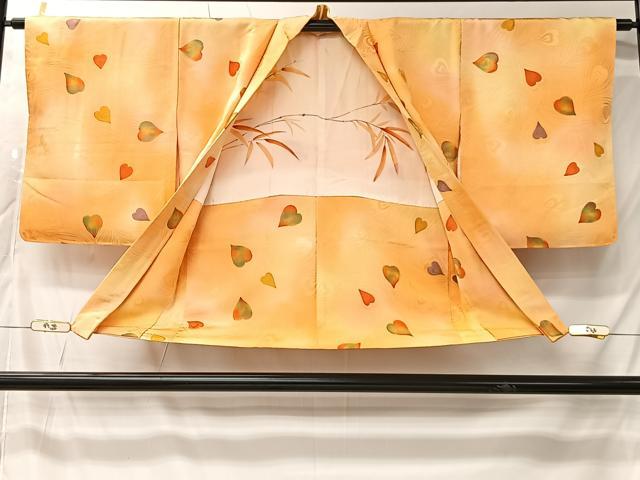 平和屋着物＃羽織 地紋起こし 孔雀はね文 暈し染め 正絹 逸品 未使用 CABK0049ua