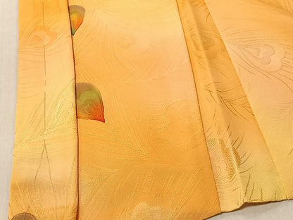 平和屋着物＃羽織 地紋起こし 孔雀はね文 暈し染め 正絹 逸品 未使用 CABK0049ua