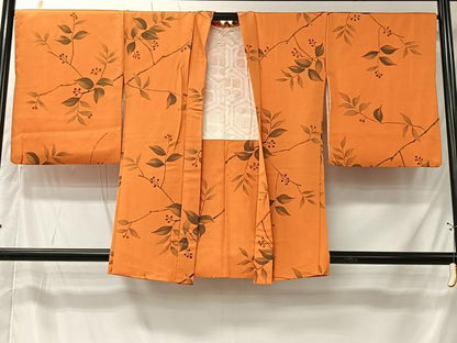 平和屋着物＃羽織　手描き　南天文　正絹　逸品　CABK0050ua