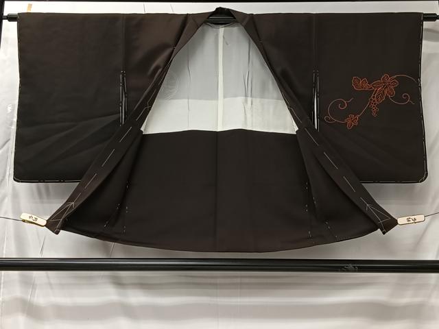 平和屋着物＃羽織　刺繍　葡萄蔦の葉文　正絹　逸品　CABK0055ua
