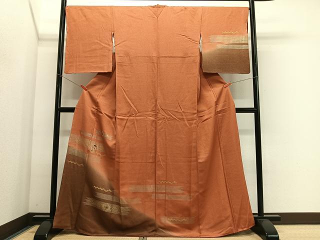 平和屋着物■訪問着　花丸文　暈し染め　金彩　正絹　逸品　CABK0065ua