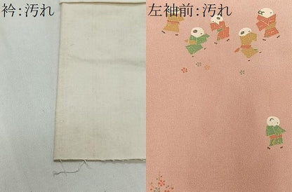 平和屋着物■長襦袢　袷　人物文　正絹　逸品　未使用　CABK0068ua