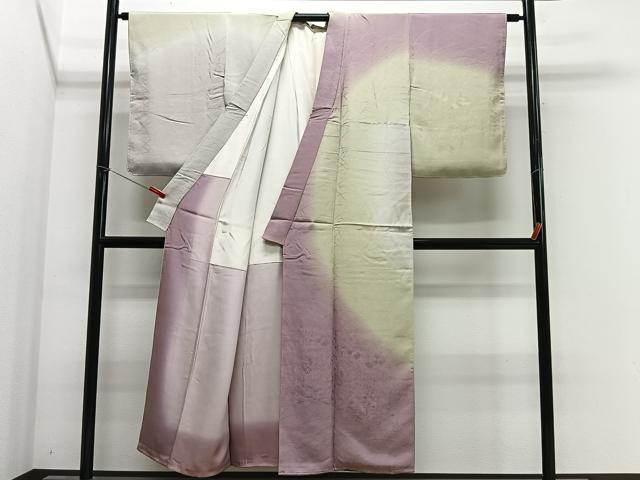 平和屋着物■訪問着　草花地紋　暈し染め　金銀彩　正絹　逸品　未使用　CABK0069ua