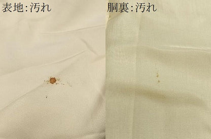 平和屋着物■訪問着　駒刺繍　草花文　金彩　正絹　逸品　CABK0071ua