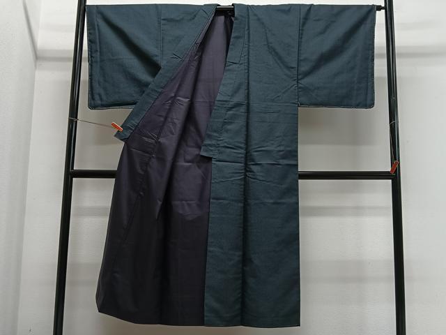 平和屋着物■男性　紬　亀甲文様　正絹　逸品　未使用　CABK0073ua