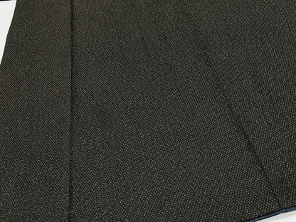 平和屋着物■男性　紬　霞文　黒地　正絹　逸品　CABK0074ua