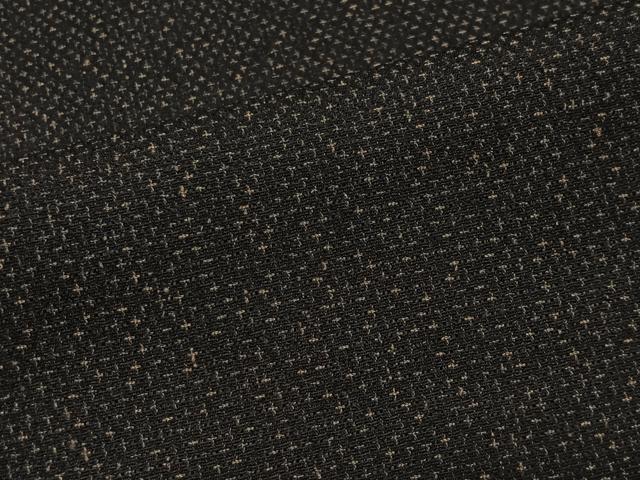 平和屋着物■男性　紬　霞文　黒地　正絹　逸品　CABK0074ua