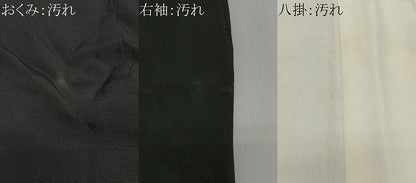 平和屋着物■豪華黒留袖　駒刺繍　扇面飛鶴花文　金彩　正絹　逸品　CABK0078ua